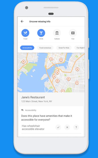 Google Maps budou nyní přívětivější pro vozíčkáře