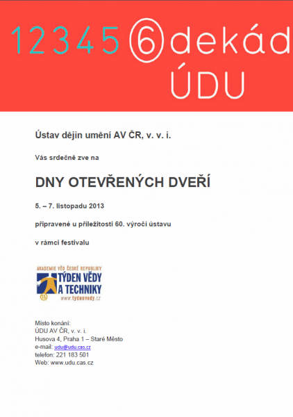 Ústav dějin umění AV ČR, v.v.i. - Dny otevřených dveří