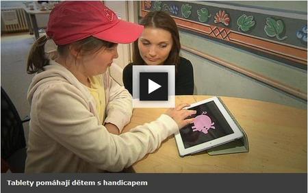 Aplikace EDA PLAY na iPad pro děti se zrakovým hendikepem