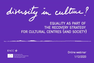 Webinář Diverzita a rovnost v kultuře