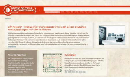 Grosse Deutsche Kunstaustellung 1937-1944 on-line