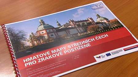 Hmatové mapy středních Čech pro zrakově postižené