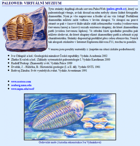 PALEO-WEB - Virtuální muzeum zkamenělin