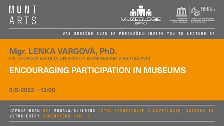 Přednáška Encouraging participation in museums