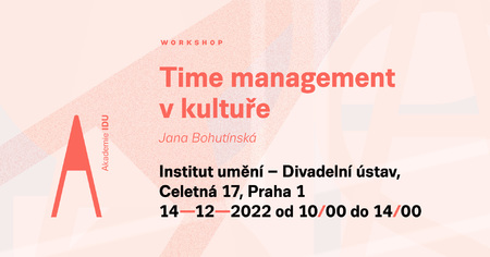Workshop Time management v kultuře