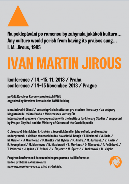 Konference o Ivanu Martinu Jirousovi